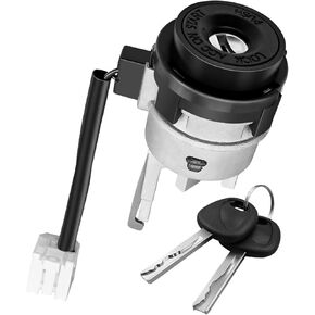 Ignition Lock Cylinder Fits for Hyundai Accent Hatchback/Sedan 2012-2017 Dodge Attitude 2012-2014, Ignition Lock Cylinder with Key Replace 819001RJ00