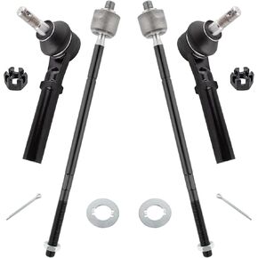 Front Inner Tie Rod End Outer Tie Rod End 2008-2013 for Chrysler Town & Country 2008-2013 for Dodge Grand Caravan 2009-2012 for Volkswagen for Routan 4pcs ES80646 ES800403