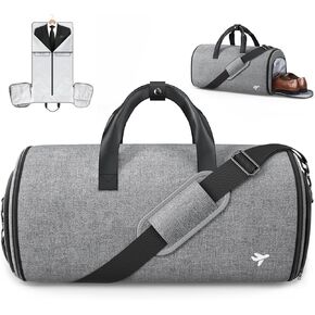 حقيبة دفل للملابس من هوتور للسفر - سعة كبيرة، حقيبة محمولة مع حزام كتف، حقيبة سفر متعددة الاستخدامات مع حقيبة ترولي للحقيبة، حقيبة ليلية 2 في 1، 22.8 بوصة × 11.8 بوصة × 11 بوصة in Kuwait