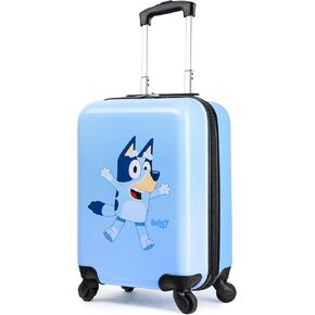 Bluey Kids Luggage with Wheels, Carry On Small Travel Suitcase - Kids Vacation Essentials