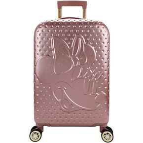 Bioworld Disney Minnie Mouse Rose Gold 20" Rolling Luggage
