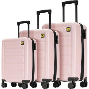 28 Inch Checked-Medium Luggage,Hard Shell Suitcase with Spinner Wheels,