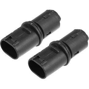 Side Marker Light Socket, License Plate Lamp Connector No.63138382104 for BMW Mini Cooper 3 5 Series Black, 2 Pcs