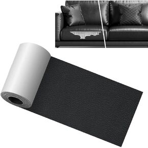 1 PC Car Seat Repair Sticker, 59.84" x 2.99" Anti-Scratch Wear-Resistant Sofa Wall Repair Tool, Self-Adhesive DIY Cuttable Waterproof Patch, Universal for Car Maintenance Accessories (Black)