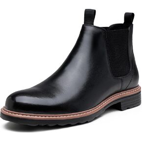 Jousen Men's Chelsea Boots Leather Dress Boots for Men Classic Pull on Ankle Boot