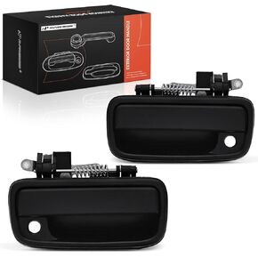 A-Premium - Exterior Outside Door Handles Front Left Driver & Right Passenger Side - Compatible with Toyota Tacoma 1995 1996 1997 1998 1999 2000 2001 2002 2003 2004 - Textured Black, w/Keyhole