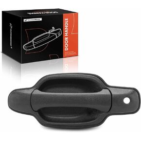 A-Premium Front Driver Side Exterior Door Handle with Keyhole Compatible with Chevrolet Colorado & GMC Canyon, 2004-2012, Textured Black, Replace# 25801996, 25875521