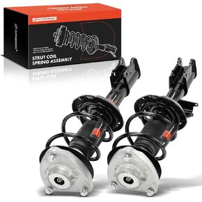 A-Premium Front Pair (2) Complete Strut and Coil Spring Assembly Compatible with Mercedes-Benz C117 Series CLA250 2014 2015 2016 2017 2018, AWD, Driver and Passenger Side, Replace# 18-920747