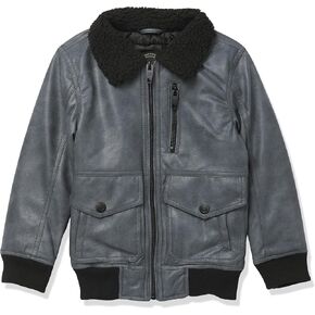 URBAN REPUBLIC Boys Faux Leather Aviator Jacket