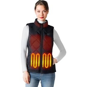 Professional Women's Heated Vest with 12000mAh Large Capacity Battery Pack