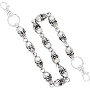 HAQUIL Metal Heavy Skull Link Jeans Chain Wallet Chain Punk Heavy Skull Strong Key Jeans Pant Chain
