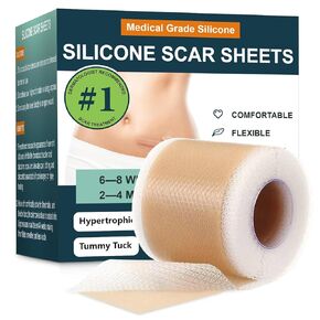 Silicone Scar Sheets,Silicone Scar Tape,Silicone Sheets For Scars,Scar Tape For Surgical Scars,Keloid Bump Removal,Scar Removal For Surgical(1.6"x 120" Roll-3M)