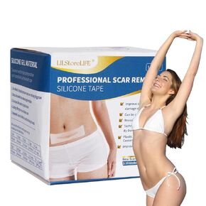 Silicone Scar Sheets, Silicone Scar Tape Roll (60"x1.6"), Professional Scars Removal Treatment, Scar Silicone Strips, Reusable Silicone Scar Strips Type for Keloid, C-Section, Surgery, Keloid, Acne