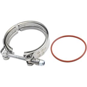 MDEOOSKY 3069053 Turbo V-Band Clamp, with 3883284 O-Ring Seal Turbo Exhaust Pipe Clamps 3923060 Replacement for Dodge Cummins 4BT 6BT 12V 24V 5.9L 1994-2002