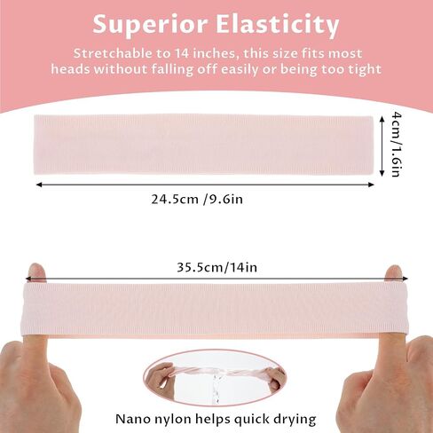 6Pcs Sport Headbands for Women 1.6inch Stretchy Running Headbands，Workout Headbands for Women Non Slip Soft Cotton Sweat Bands Headbands for Daily Workout Running Sports in Saudi Arabia