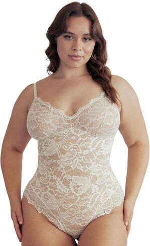 Pinsy Shapewear Shaping Lace Shapewear Bodysuit in Saudi Arabia