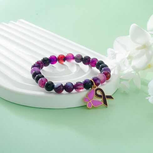Lupus Awareness Bracelet Lupus Products Lupus Awareness Products Goodbye Lupus Lupus Gifts Purple Bracelet Purple Ribbons in Saudi Arabia