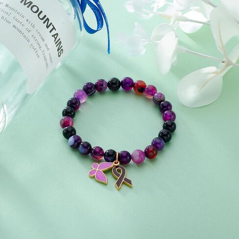 Lupus Awareness Bracelet Lupus Products Lupus Awareness Products Goodbye Lupus Lupus Gifts Purple Bracelet Purple Ribbons in Saudi Arabia