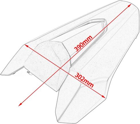 LJBusRoll Motorcycle Rear Seat Cowl for CB650R CBR650R 2019 2020 CB 650R CBR 650 R Passenger Pillion Solo Fairing Cover Tail Section Replacement Accessories Part, Gloss Black in Kuwait