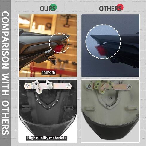 LJBusRoll Motorcycle Rear Seat Cowl for CB650R CBR650R 2019 2020 CB 650R CBR 650 R Passenger Pillion Solo Fairing Cover Tail Section Replacement Accessories Part, Gloss Black in Kuwait