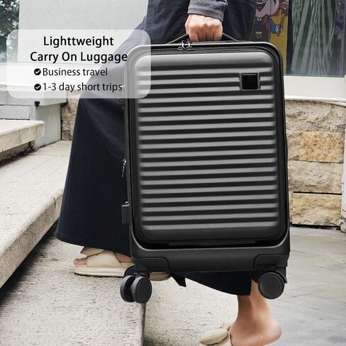 Expandable Carry On Luggage Durable Hardside Suitcases with Spinner Wheels, Lightweight Rolling Luggage with TSA Lock, 20 Inch in Saudi Arabia