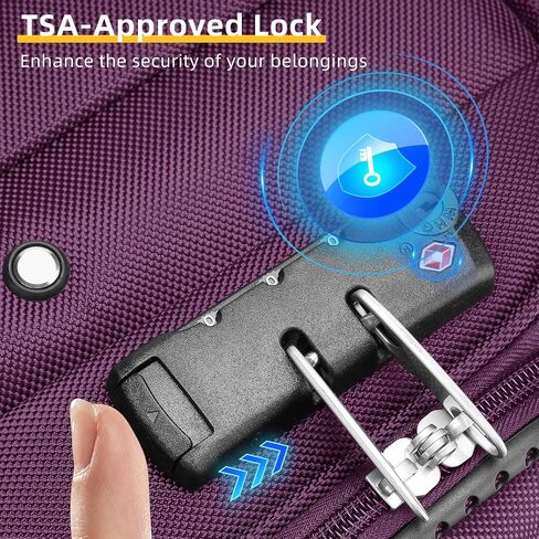 مجموعات الأمتعة LARVENDER مكونة من 5 قطع من الحقائب الناعمة القابلة للتوسيع مع عجلات دوارة وقفل TSA، وخفيفة الوزن وناعمة وخفيفة الوزن ومجموعة حقائب سفر متدحرجة للرجال والنساء، أسود بني in Kuwait