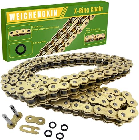 Gold 525 X-Ring Chain 122 Links Motorcycle Chain with Connecting Master Link OEM #T2015075 94582-31122-00 06405-MAY-P10 06405-MY1-P00 in Saudi Arabia