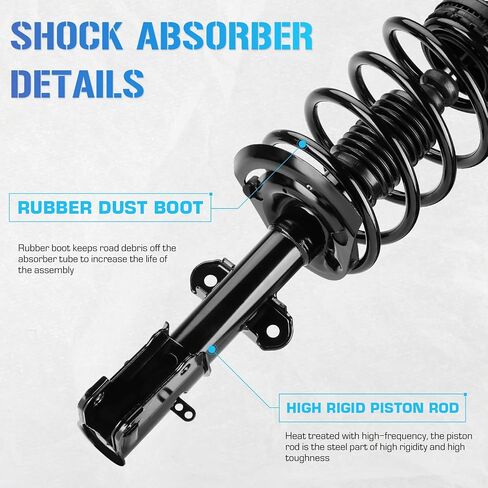 Front Complete Struts Coil Spring Assembly Compatible with 2008-2016 Town & Country, 2008-2019 Dodge Grand Caravan 171128L 171128R Shock Absorbers in Saudi Arabia