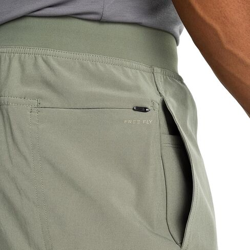 Free Fly Men's Lined Active Breeze Shorts - Bamboo Viscose Liner - UPF 50+ Sun Protection, Light Stretch Shorts for Men in Saudi Arabia