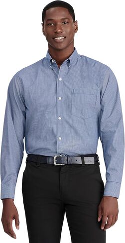 أداء مريح للرجال من IZOD بأكمام طويلة وأزرار سفلية in Kuwait