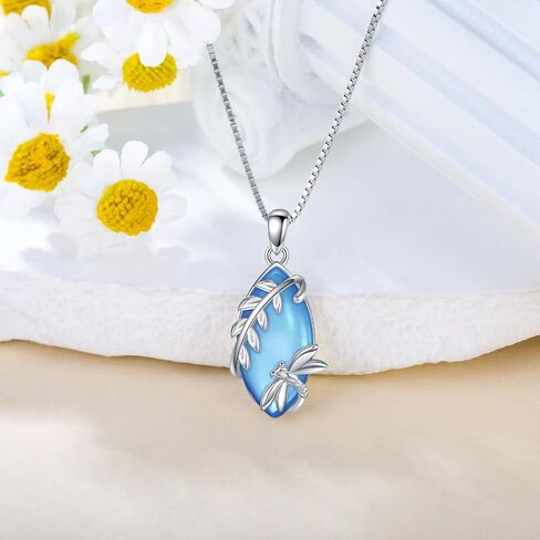 Dragonfly Pendant S925 Sterling Silver Dragonfly Necklaces Birthstone Pendant for Women Necklaces Jewelry Present for Wife Mother in Saudi Arabia