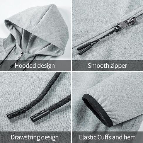 Men's Hooded Athletic Tracksuit Casual 2 Pieces Hoodies Sweatsuit for Men in Saudi Arabia
