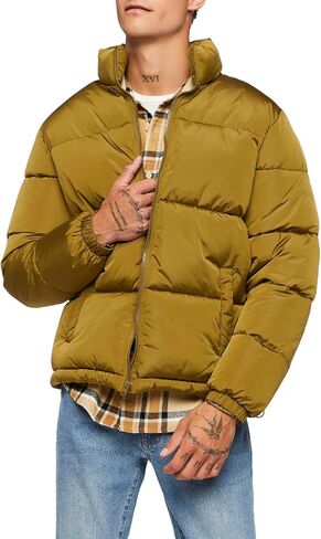 Forever 21 Men's Quilted Puffer Jacket in Saudi Arabia