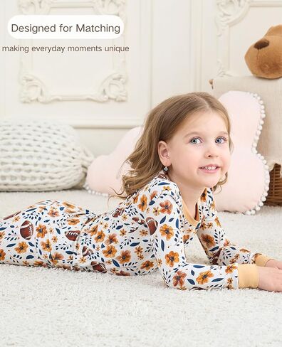 Toddler Boys Girls Clothes-Viscose Made from Bamboo, Long Sleeve Top and Pants Set, Soft 2Pcs Kid Outfit in Saudi Arabia