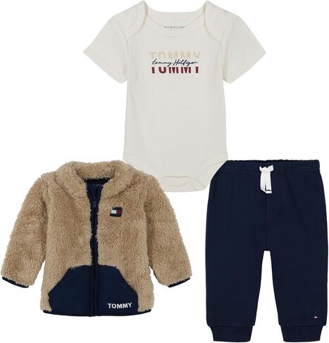 Tommy Hilfiger Boys' 3pc Zip Front Pant Set in Saudi Arabia