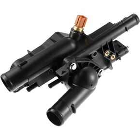 X AUTOHAUX Water Outlet Engine Coolant Thermostat Housing Assembly for Hyundai Sonata for Kia Optima Rondo 2.4L 2008 2009 2010 256002G600
