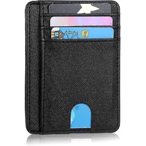 محفظة RFID للسيدات، محفظة جيب أمامي رفيعة للسفر للرجال والنساء، حافظة حامل بطاقات الائتمان RFID in Kuwait