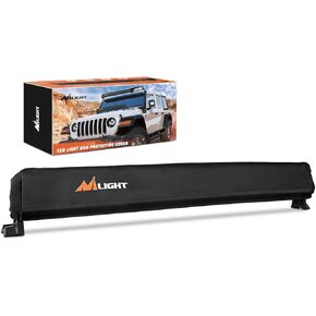 Nilight LED Light Bar Cover 32 Inches Black Nylon Protective Sleeve Universal Fit Straight and Curved LED Light Bar Waterproof Dustproof Scratch-Proof Light Cove for Driving Lights Off Road Light Bar