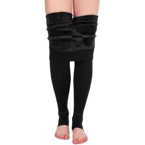 ATHVOTAR Fleece Lined Winter Warm Leggings for Women Thick Thermal Velvet Tights