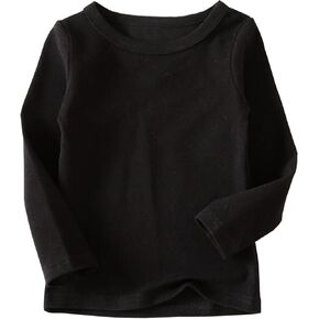 تي شيرت Niyage للأطفال الصغار ناعم وسميك بياقة دائرية وأكمام طويلة للفتيات in Kuwait