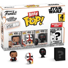 Funko Bitty Pop! The Mandalorian Mini Collectible Toys 4-Pack - Moff Gideon, Incinerator Stormtrooper, Dark Trooper, & Mystery Chase Figure (Styles May Vary)