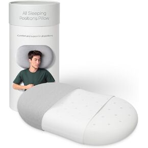 Ostrichpillow Bed Pillow - Memory Foam Pillow Queen Size, Premium Cooling Bed Pillow for Side, Back and Stomach Sleepers, Modal Pillow Cover Included - Ergonomic Pillow