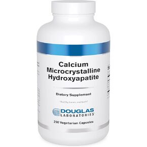 Douglas Laboratories Calcium Microcrystalline Hydroxyapatite - Teeth & Bone Health Support* - with Calcium & Phosphorus Micronutrients - Dietary Supplements - 250 Vegetarian Capsules