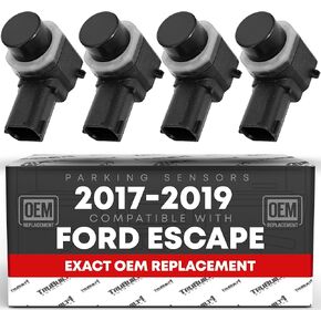 Car Parking Sensors, 4 Pieces - Compatible with 2017-2019 Ford Escape - Front or Rear Bumper Parking Aid Sensor, Backup Reverse Parking Assist Kit - OEM EM2Z15K859C, 684-106, FO1078101