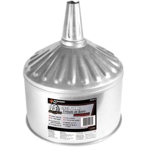 Performance Tool W54272 Steel Galvanized Funnel - 8 Quart Capacity