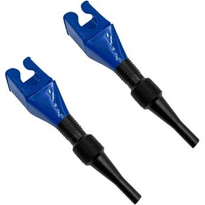 Retractable Car Fuel Funnel, Plastic Car Draining Tool Clasp Funnel, Flexible Oil Change Funnel, Universal Automotive Snap Funnel for Cars, Motorcycles (Red, 2PCS)
