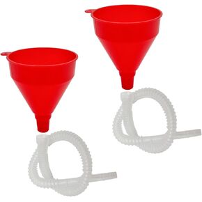 Funnels for Automotive Use, Flexible Fuel Funnel with Long Hose, Plastic Wide Mouth Funnel Petrol for Cars Trucks SUVS Motorcycles, Universal Exterior Car Accessories