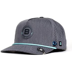 BRIMZ - Golf Performance Hat - Tee Holder & Magnetic Ball Marker - Breathable, Sweat & Water Resistant Golfing Snapback Hat