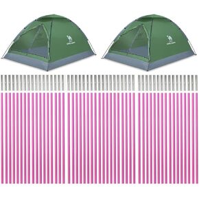 Fercery, Poles for Bike Tent, Tent Pole Replacement, Tent Bar Support Rod Awning Frame Kit for Hiking and Camping Tarp, Long Approximately 52ft, Diameter - 6.5mm, Plant Grow Tunnel,36 Packs