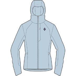 BLACK DIAMOND Womens First Light Stretch Hoody Jacket for Winter Adventures